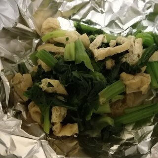 下茹でなし！ほうれん草の炒め物